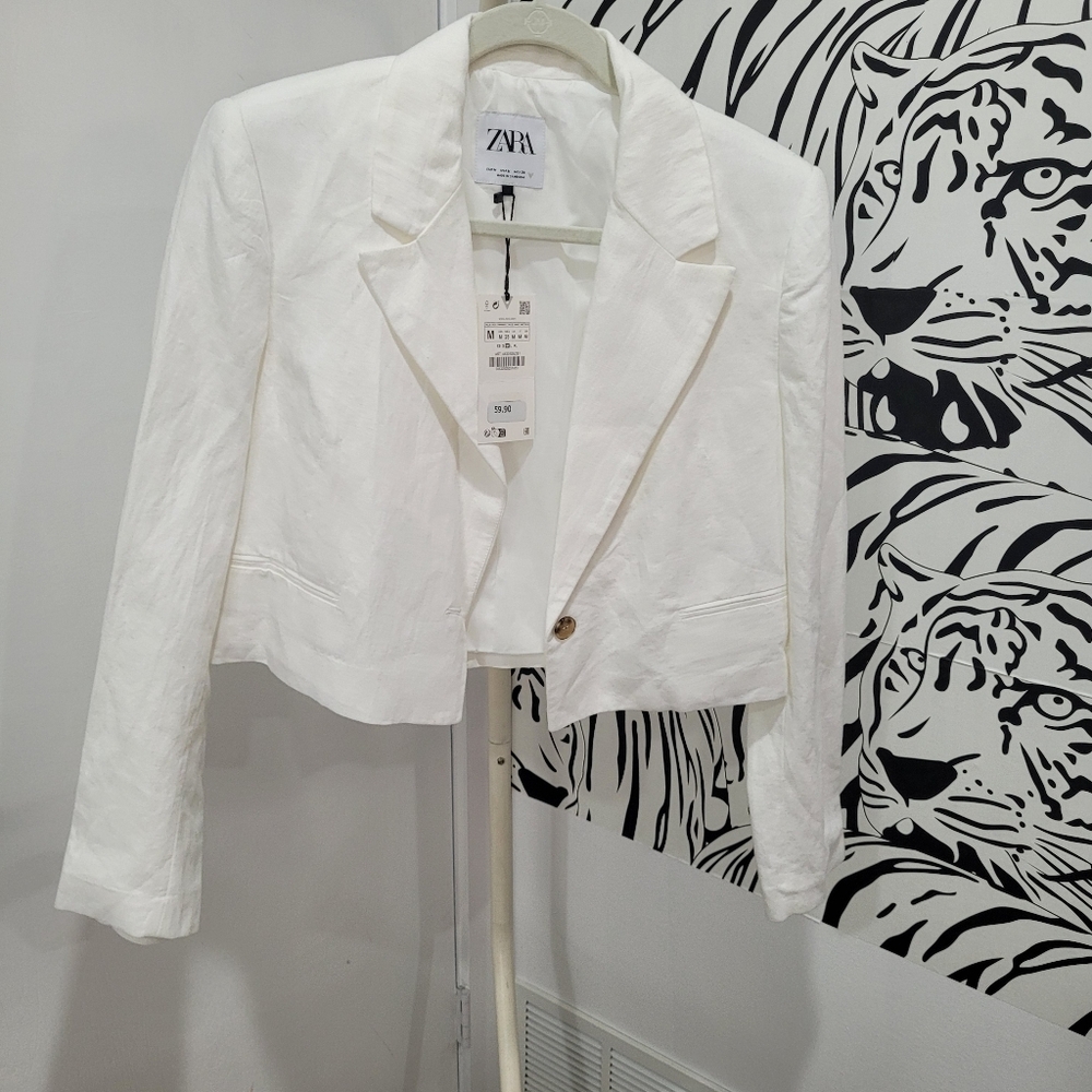 Zara Women's Cropped Blazer